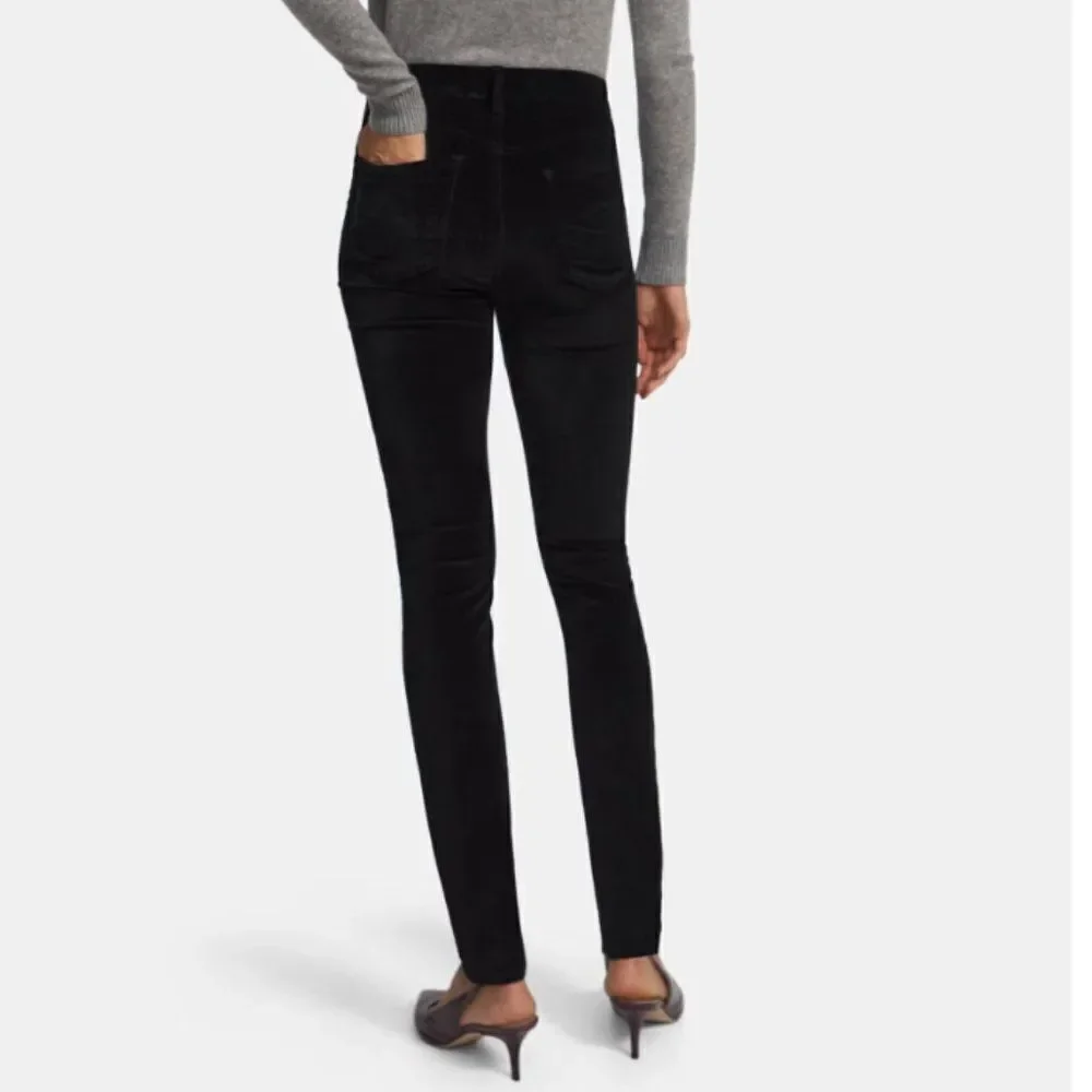 J Brand Maria High Rise Skinny Velvet Black Jeans Womens Size 25 MPO-2769